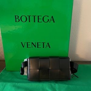 Bottega Veneta Black Cassette Belt bag